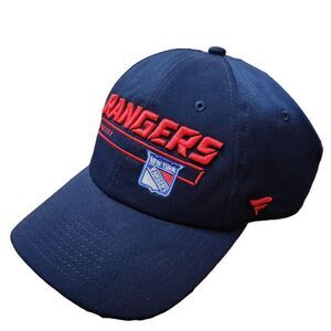 Fanatics NY Rangers NHL Hockey Adjustable Cap Men’s One Size Blue